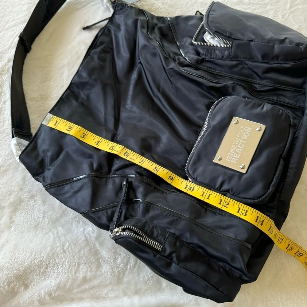 NWT Kenneth Cole Reaction Two To Tango Black Large Hobo Bag